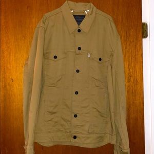 LEVIS KHAKI BUTTON UP JACKET